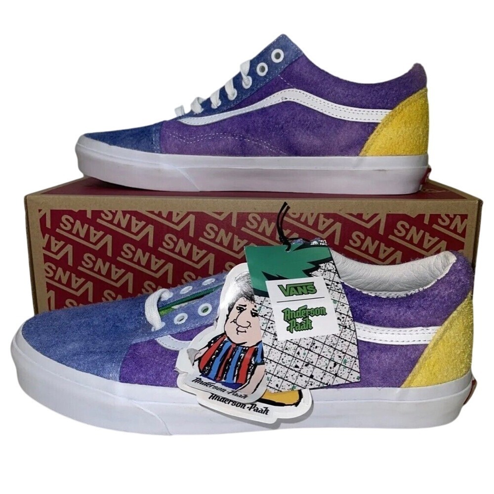 Vans Sneakers Old Skool Anderson Paak Men's Size 8 Women's 9.5‎ New Purple Blue